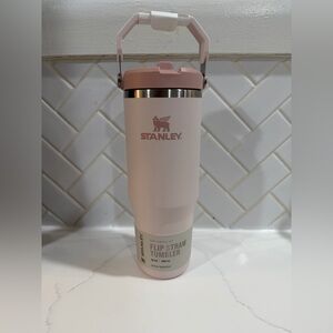 Stanley Rose Quartz Tumbler with Flip Straw